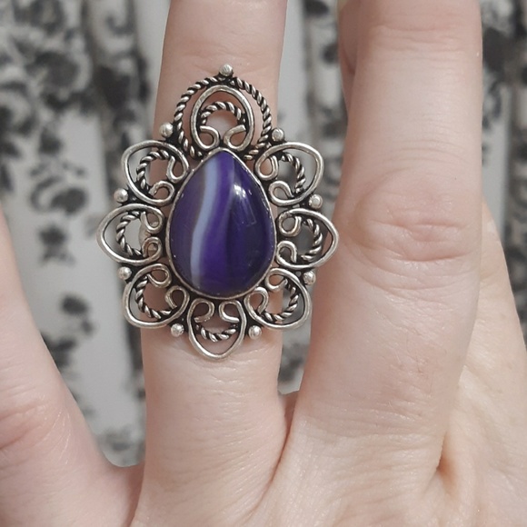 New Botswana Agate 925 Silver Ring. - Picture 6 of 7